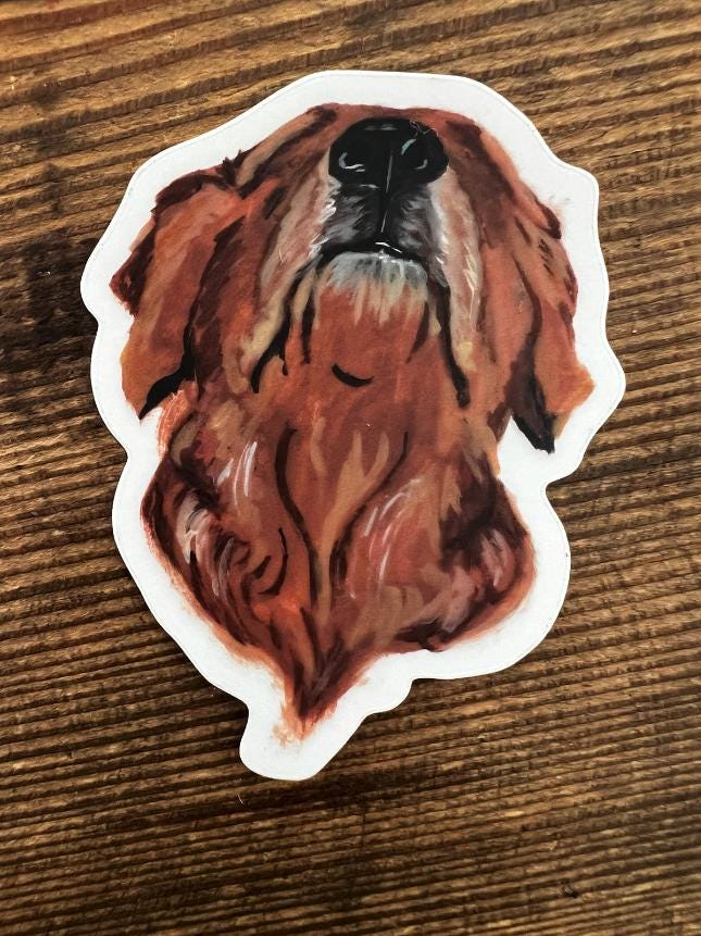 The Golden Retriever Dog Sticker