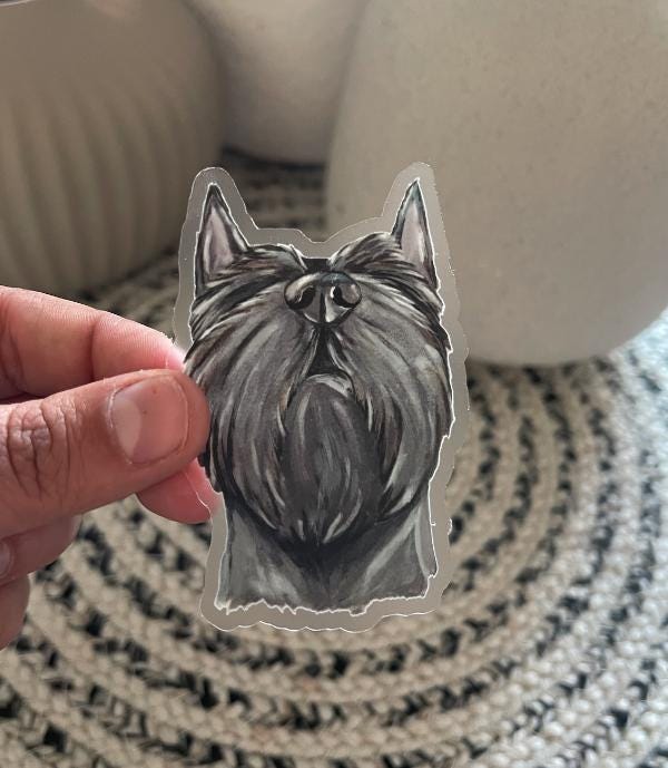The Schnauzer Dog Sticker