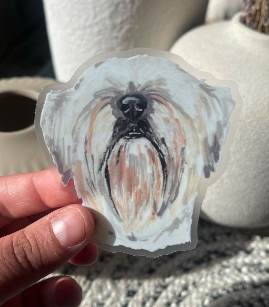 The Wheaten Terrier Dog Sticker