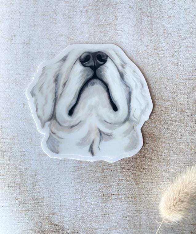 The Golden Retriever Dog Sticker
