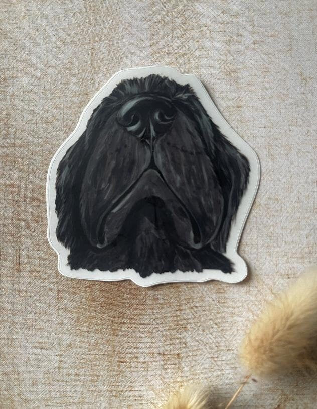 The Newfoundland dog Sticker