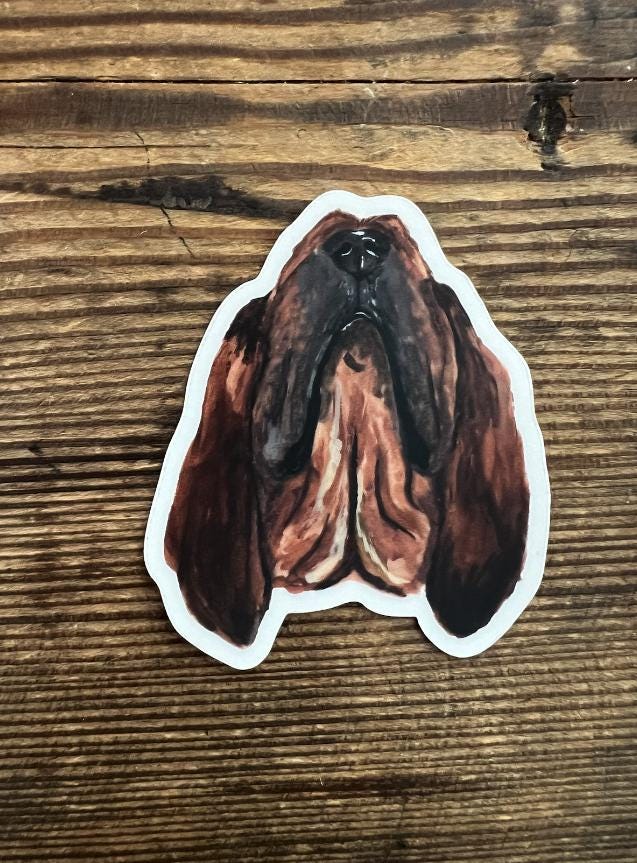 The Bloodhound Dog Sticker