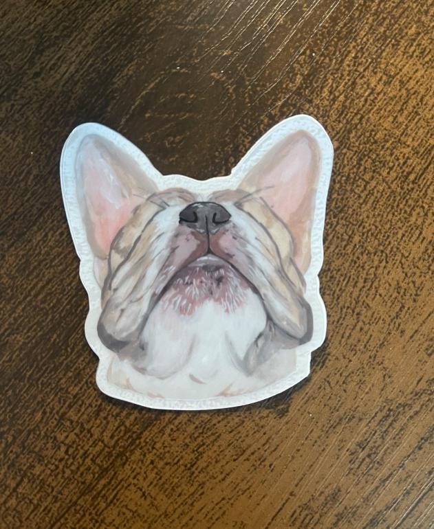 The Frenchie Dog Sticker