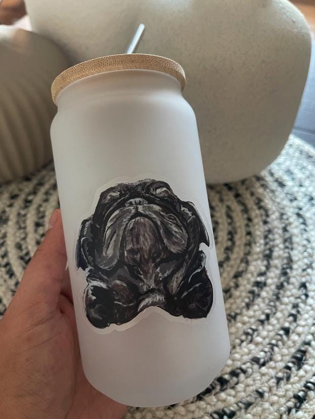 The Pug Dog Sticker