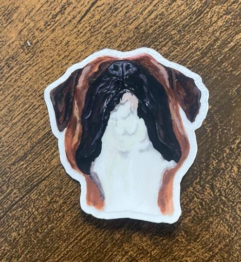 The Boxer Dog Sticker