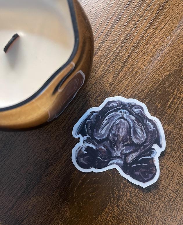 The Pug Dog Sticker