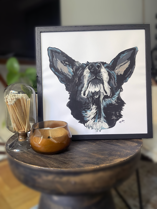 The Custom Nose-up Dog Portrait