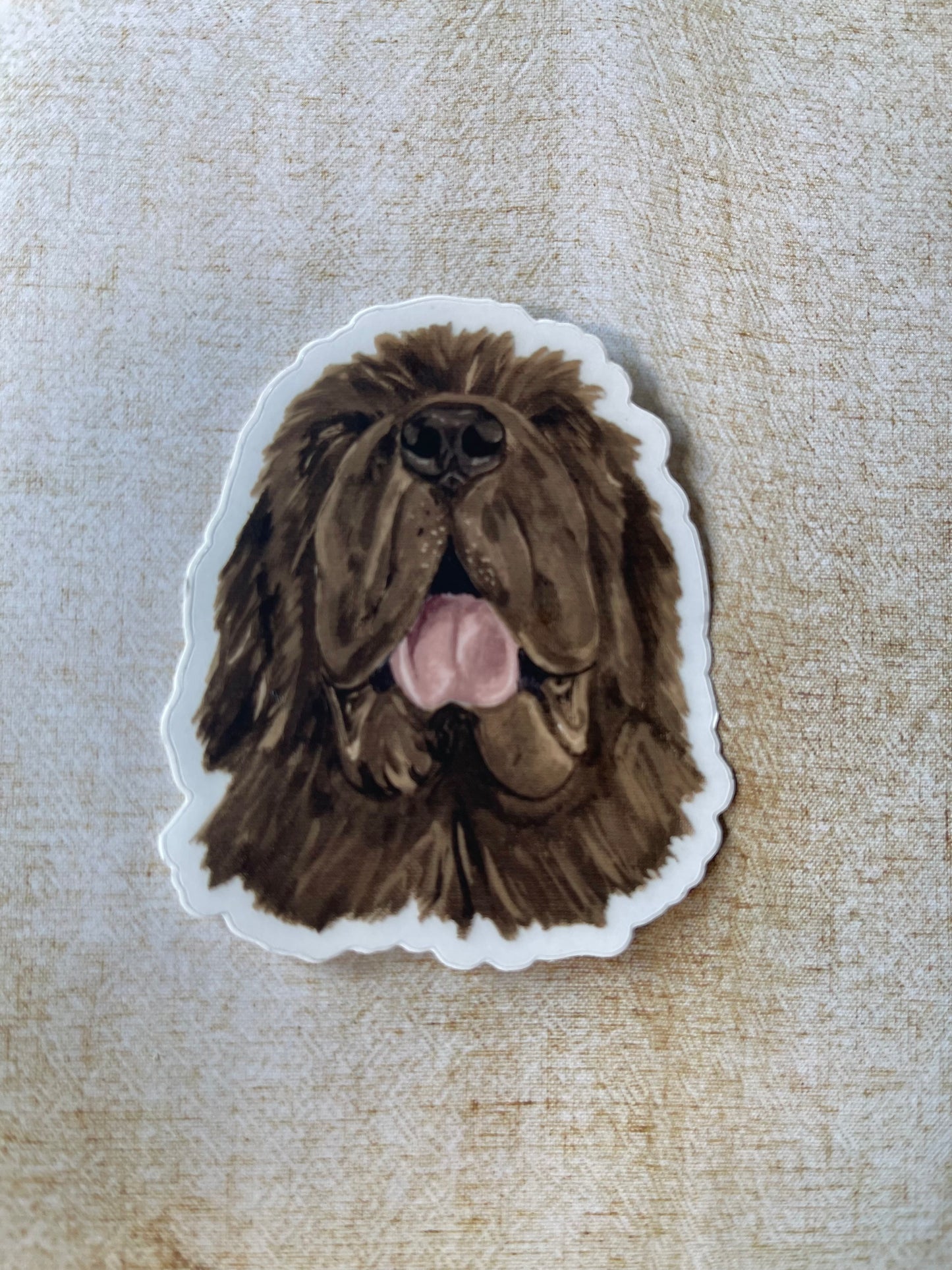 The Newfoundland dog Sticker