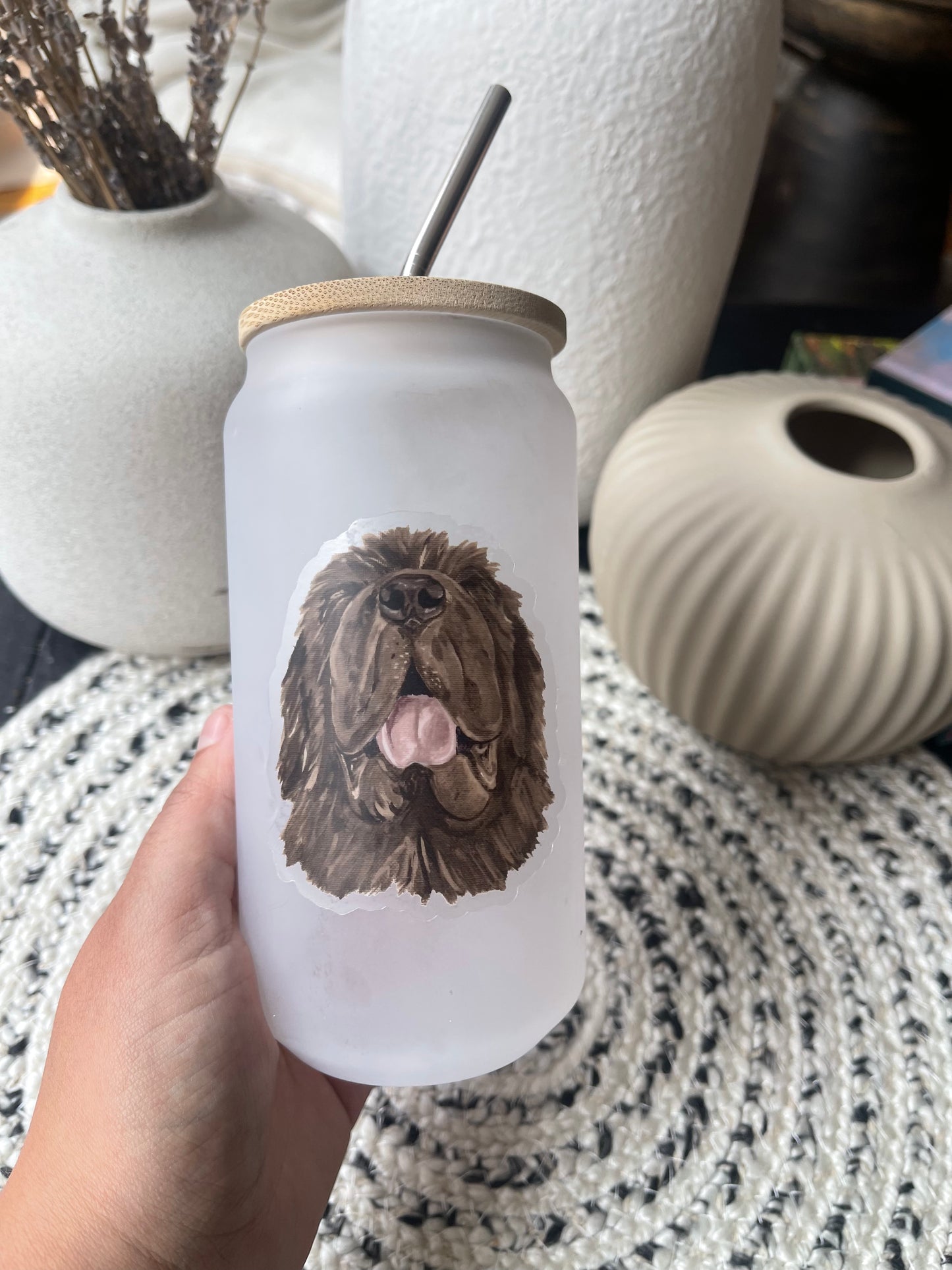The Newfoundland dog Sticker