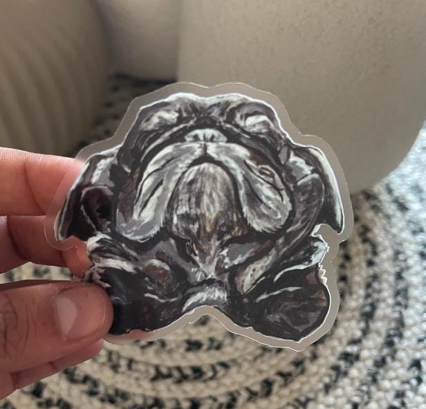 The Pug Dog Sticker