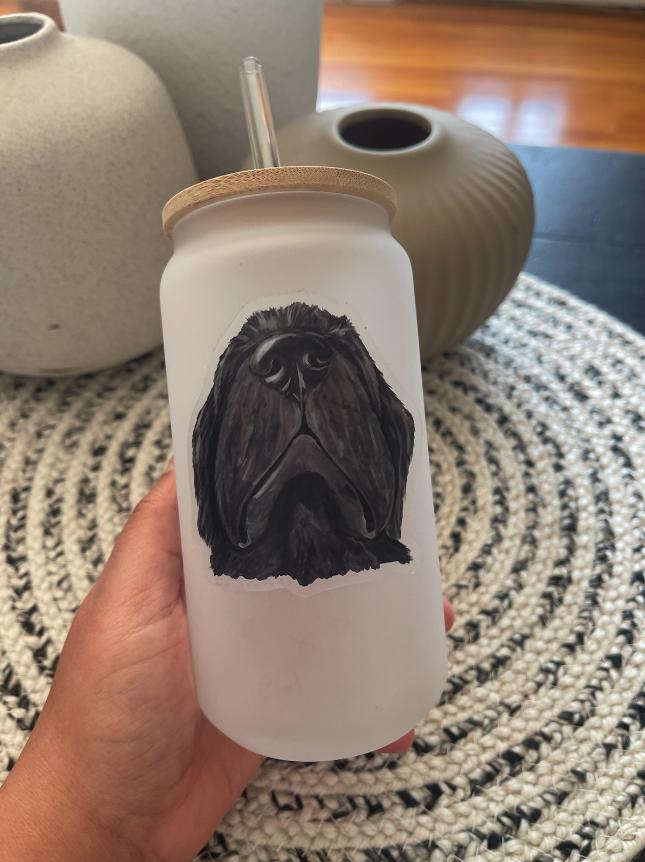 The Newfoundland dog Sticker
