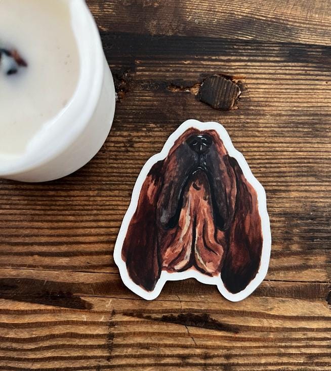 The Bloodhound Dog Sticker