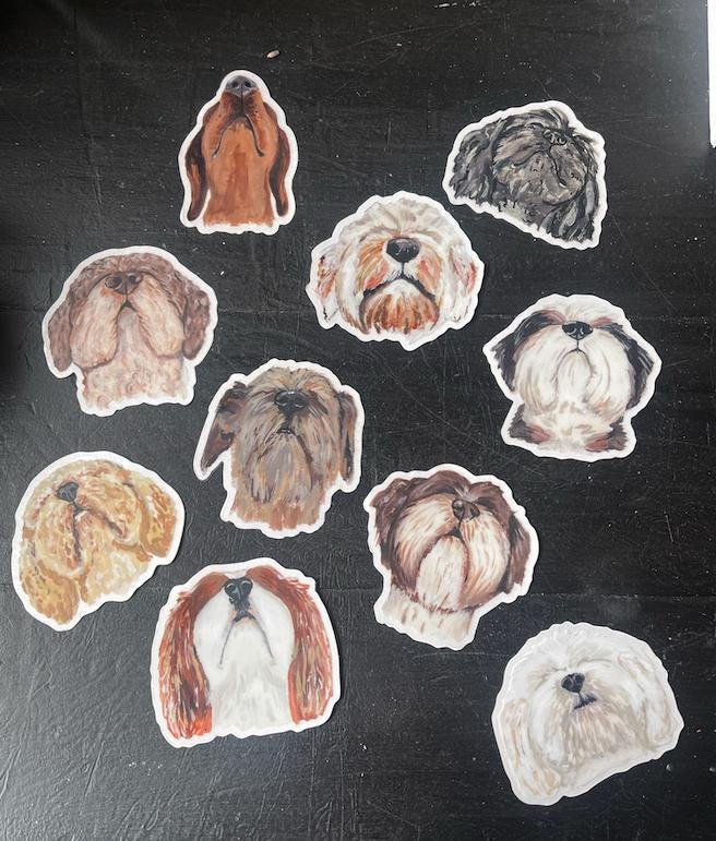 The Bernedoodle Dog Sticker