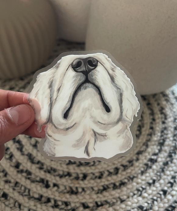 The Golden Retriever Dog Sticker