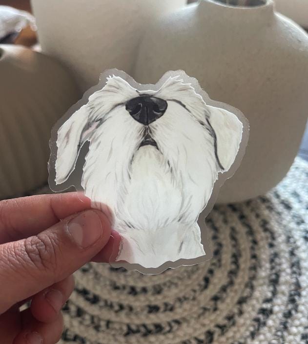 The Schnauzer Dog Sticker