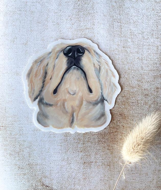 The Golden Retriever Dog Sticker