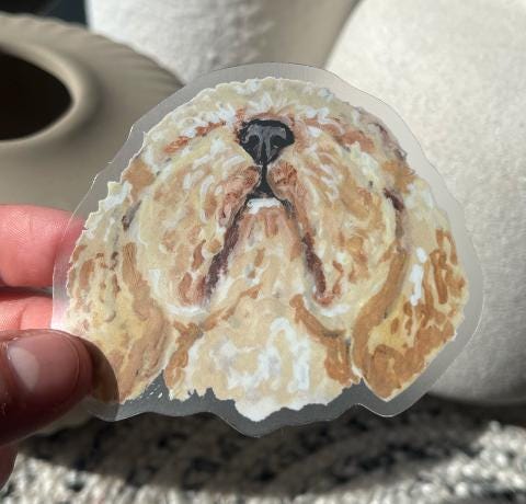 The Goldendoodle Dog Sticker