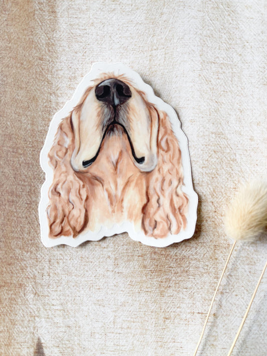 The Cocker Spaniel  Dog Sticker