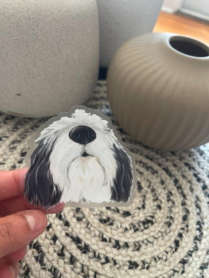 The Old English Sheep Dog Sticker