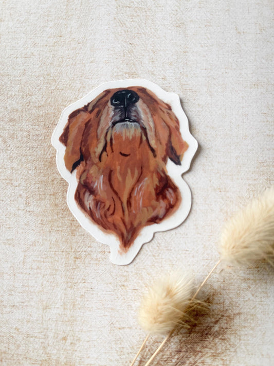 The Golden Retriever Dog Sticker