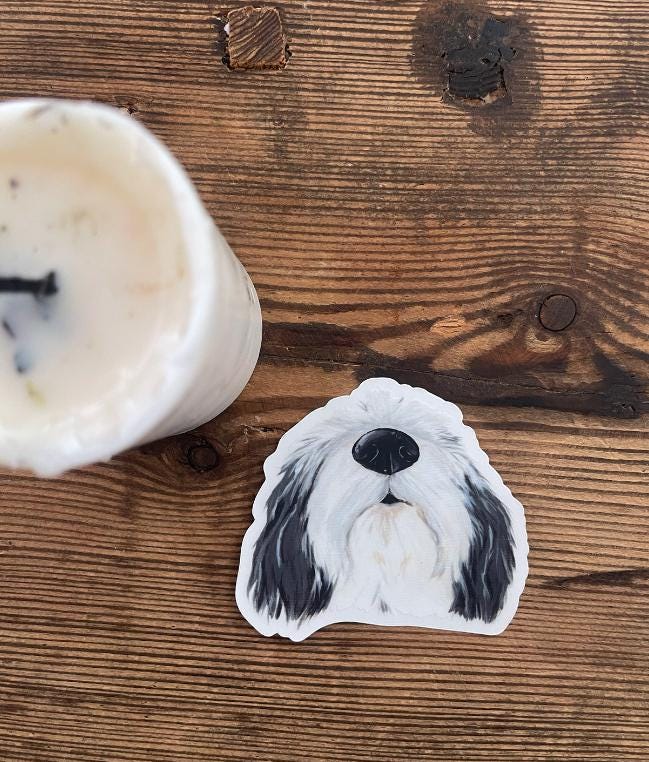 The Old English Sheep Dog Sticker