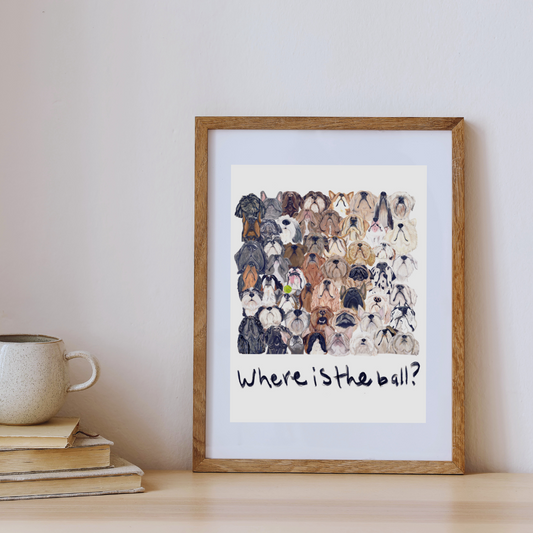 The Where is the ball Print
