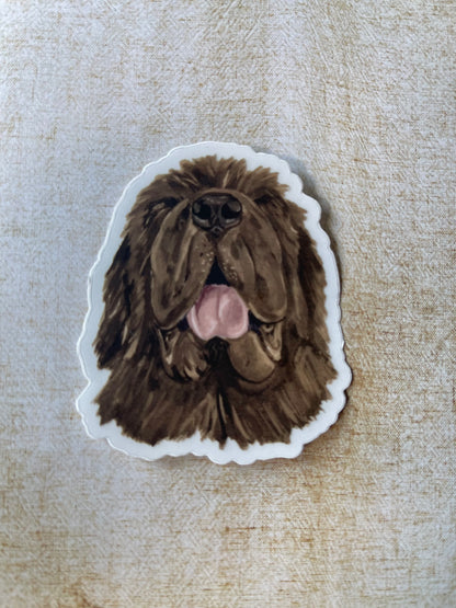 The Newfoundland dog Sticker
