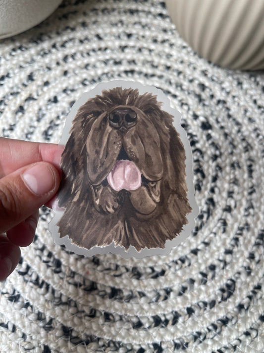 The Newfoundland dog Sticker