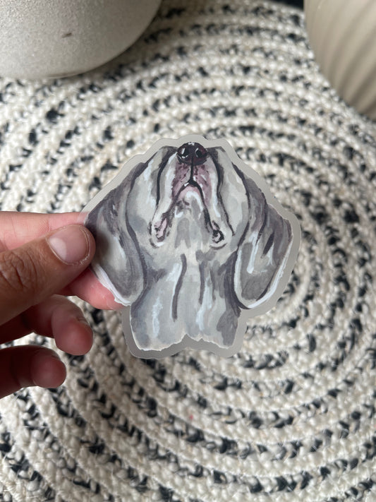 The Weimaraner Dog Sticker