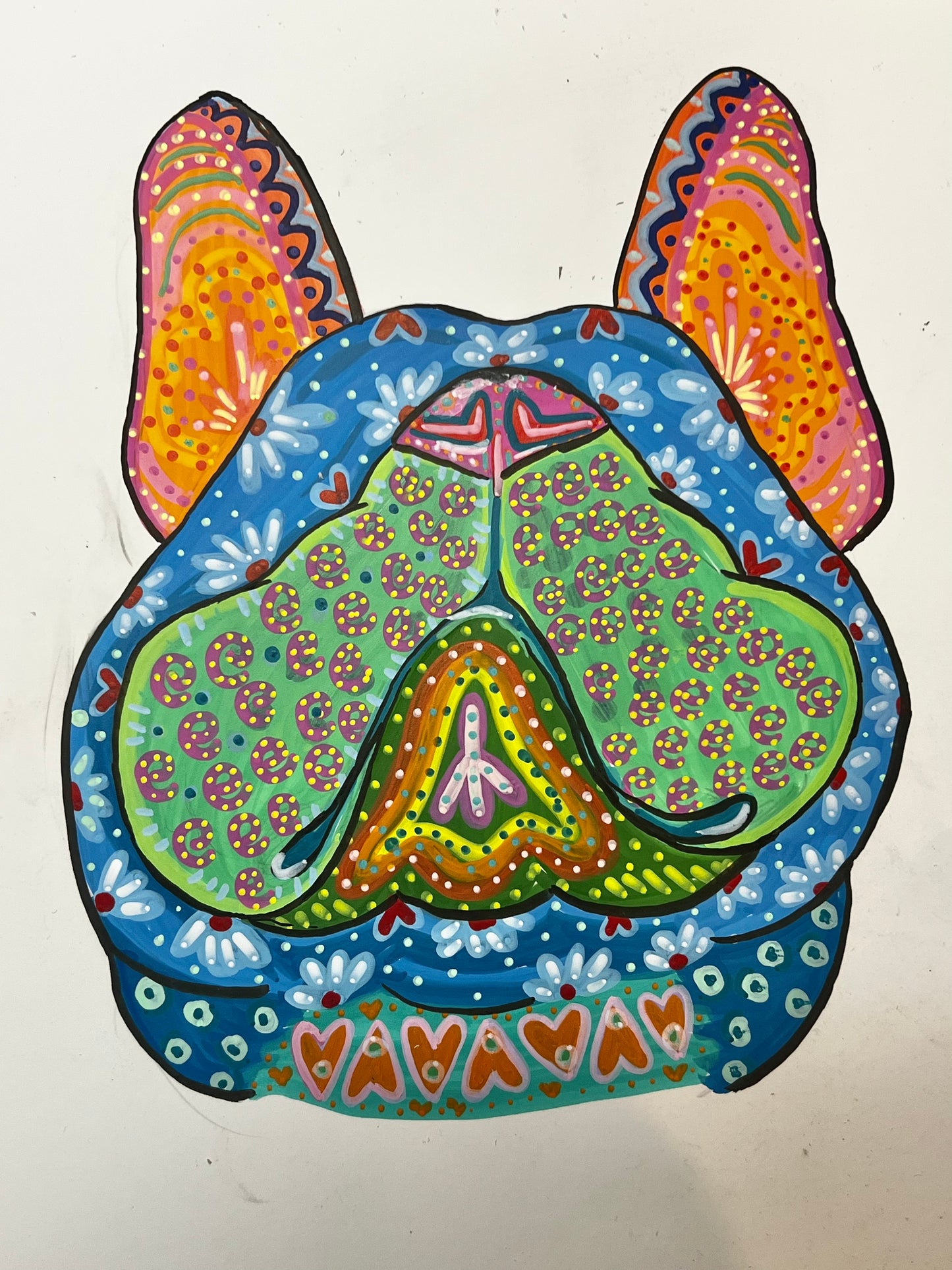 The Alebrije Nose-up Dog Portrait
