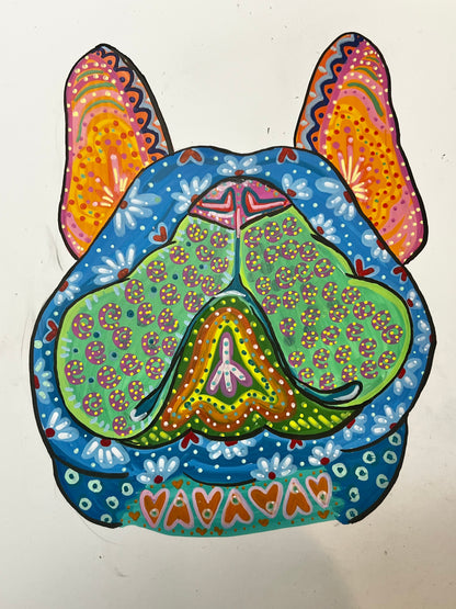 The Alebrije Nose-up Dog Portrait