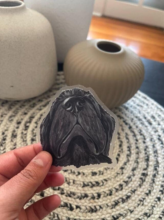 The Newfoundland dog Sticker