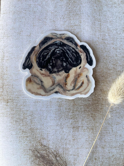 The Pug Dog Sticker