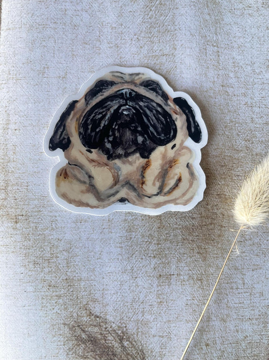 The Pug Dog Sticker